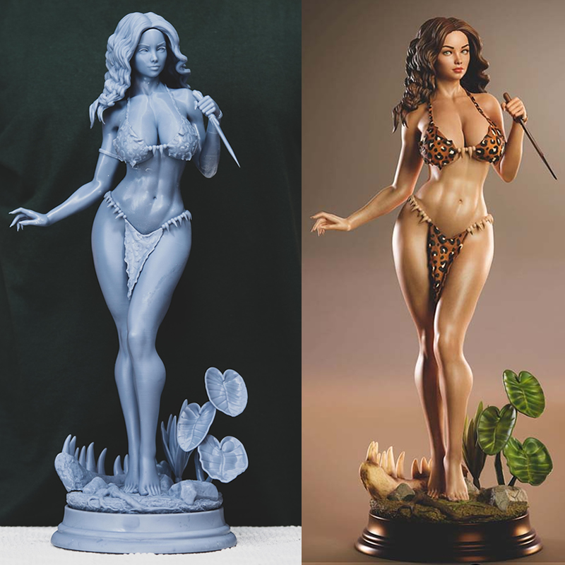 3D Printing Character - 3 estilos personagem Origi 6083 Cavewoman
