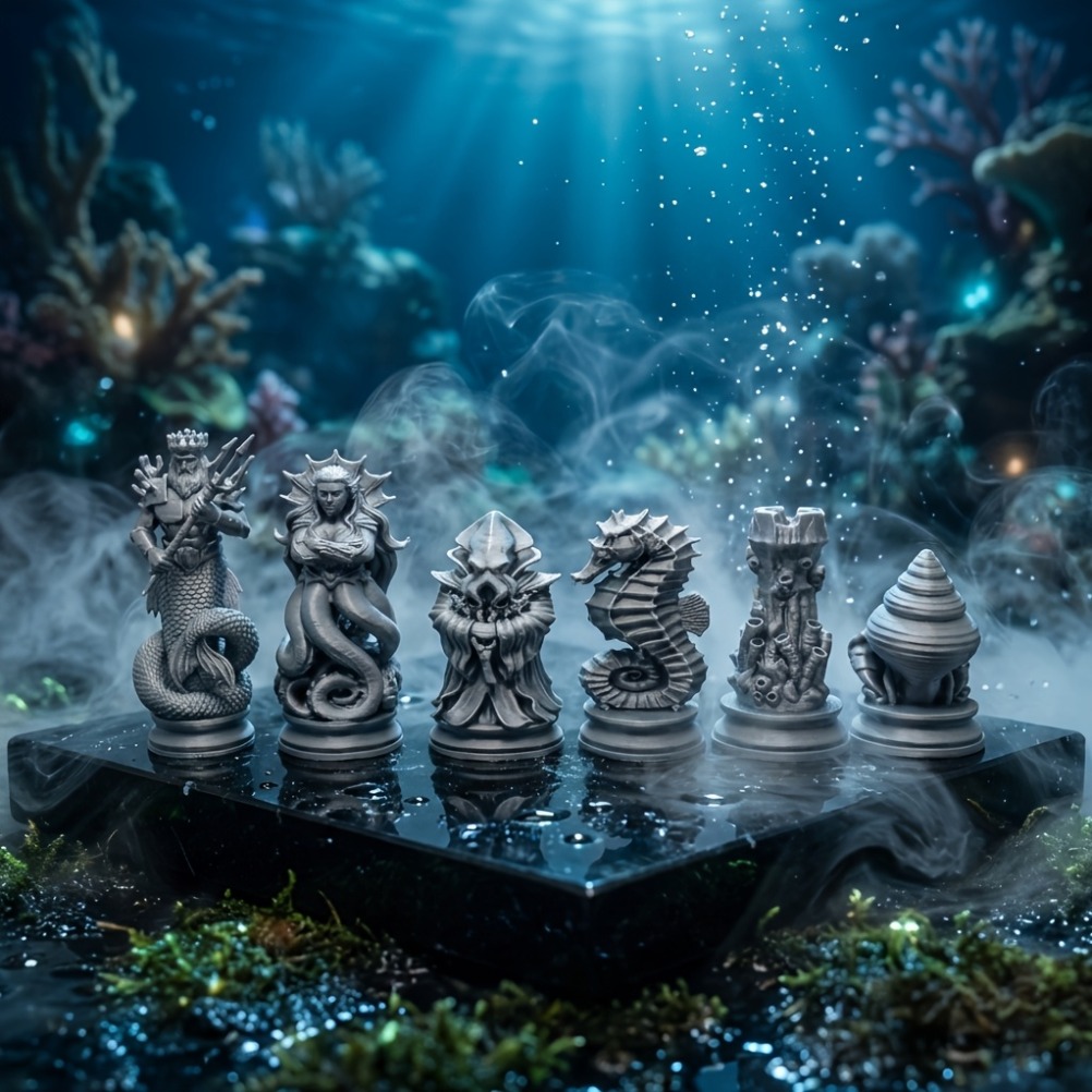 3D Printing Chess - Conjunto de Xadrez com 16 Peças