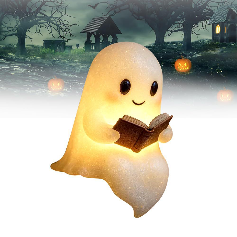3D Printing Lamp - Novo bonito fantasma leitura livro lâmpada