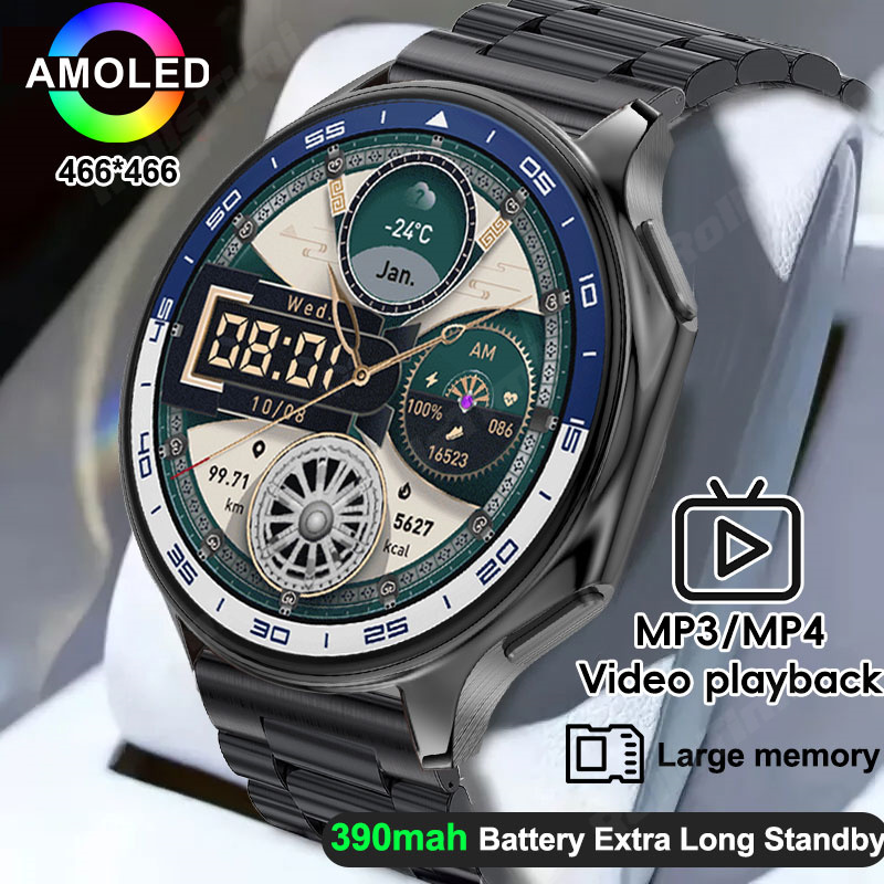 3D Printing Watch - 1.43 amoled relógio inteligente 3d surround