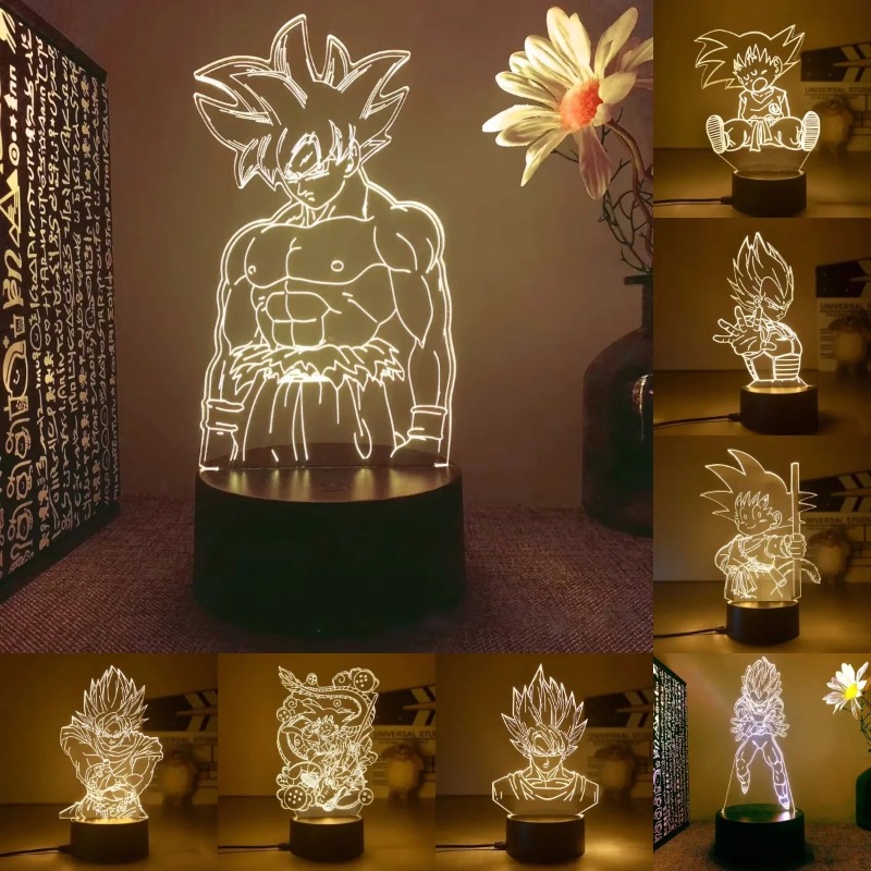 3D Printing Lamp - Luminária Noturna 3D LED Dragon Ball
