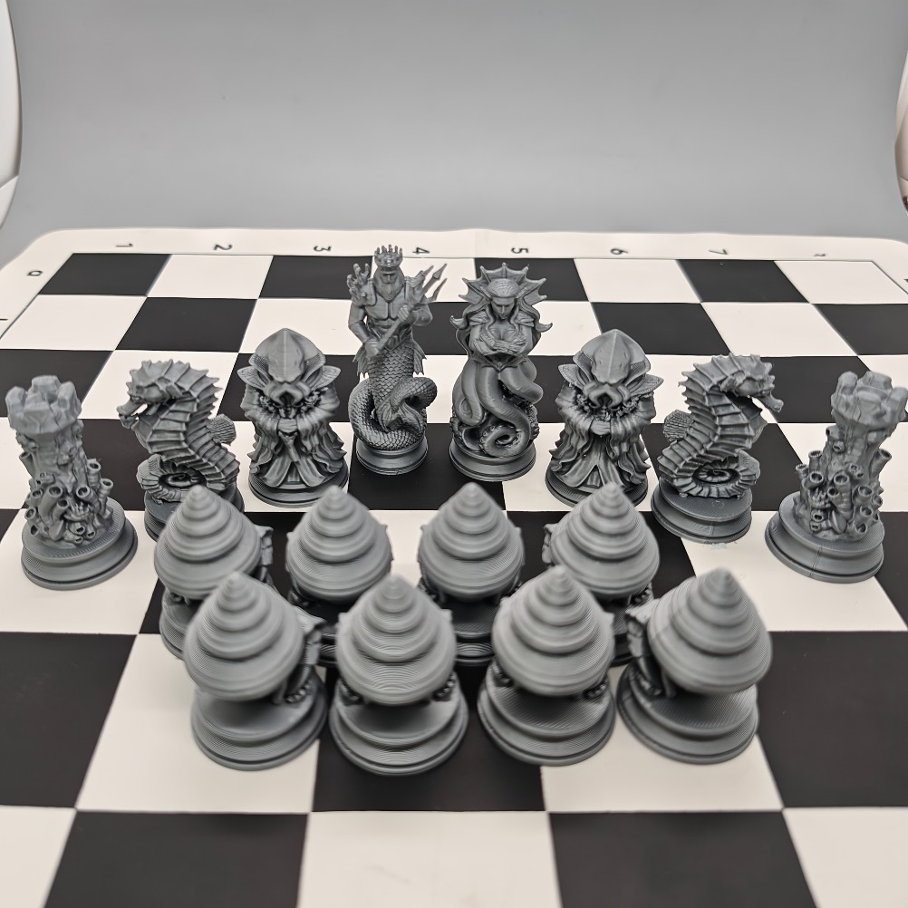 Conjunto de Xadrez com 16 Peça - 3D Printing Chess avaliação e preço