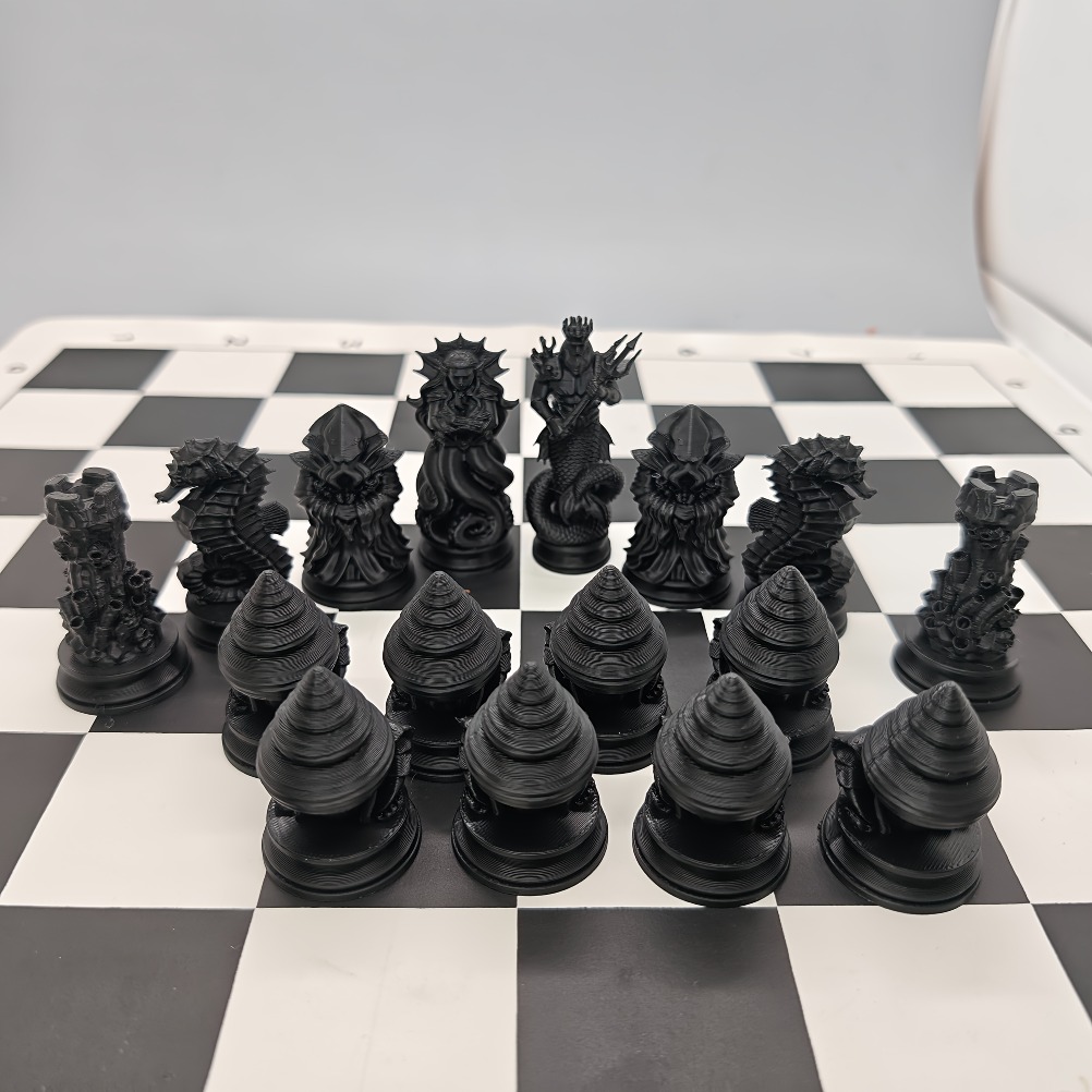 Conjunto de Xadrez com 16 Peça - 3D Printing Chess avaliação e preço