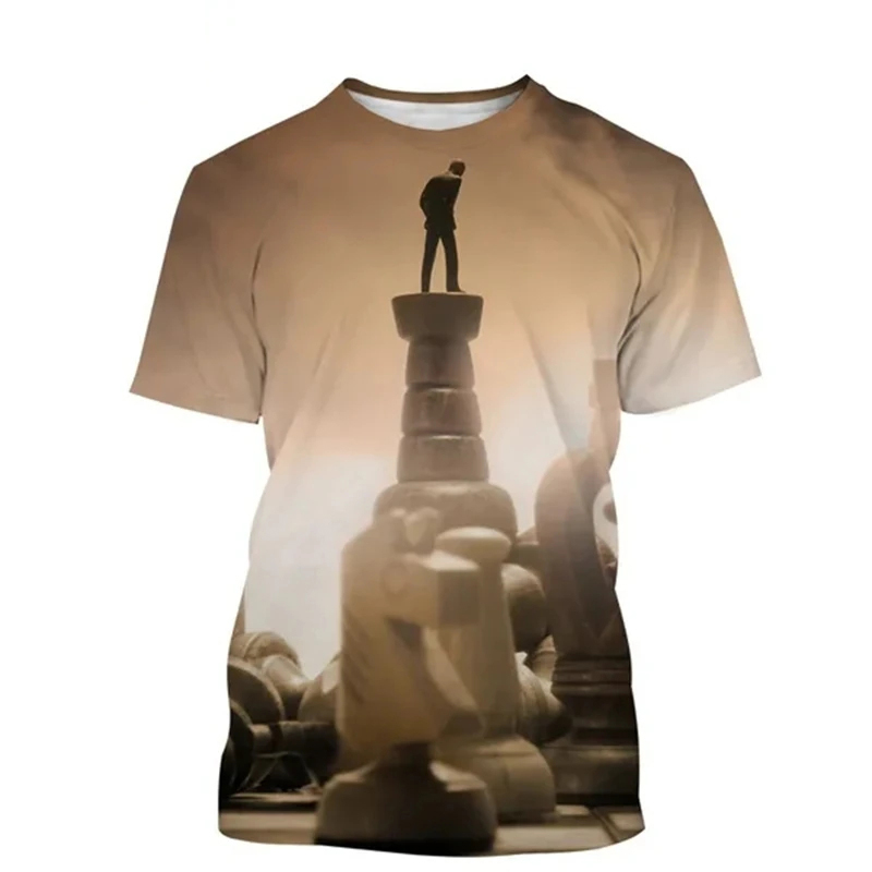 Camiseta xadrez impressão 3d d - 3D Printing Chess avaliação e preço