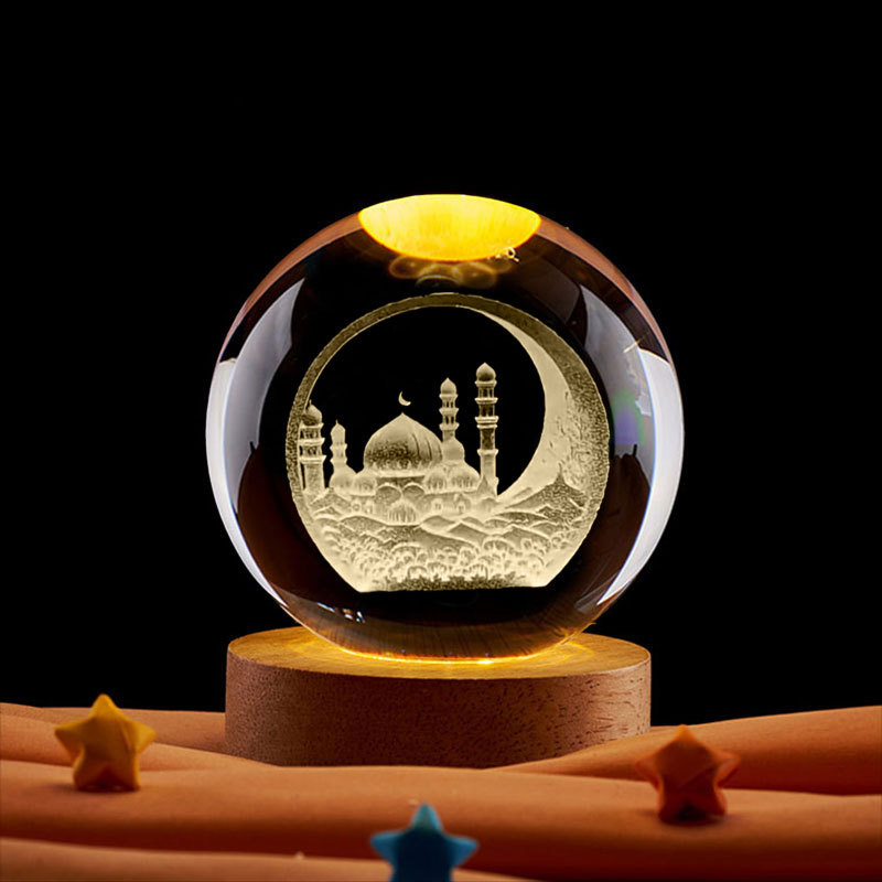 Ramadan decoração 3d bola de c - 3D Printing Lamp avaliação e preço