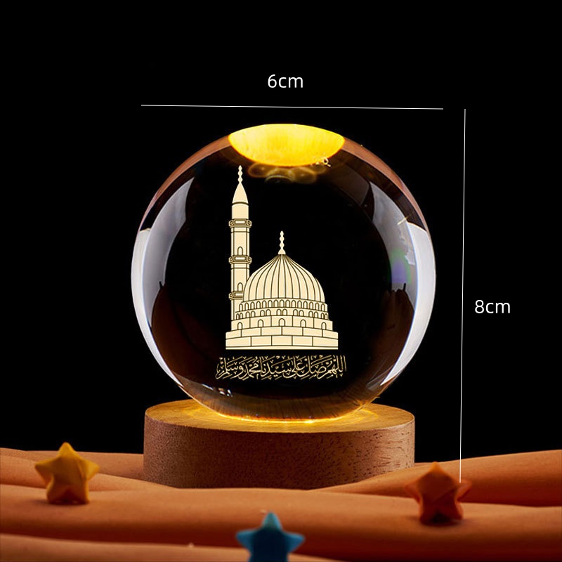 Ramadan decoração 3d bola de c - 3D Printing Lamp avaliação e preço
