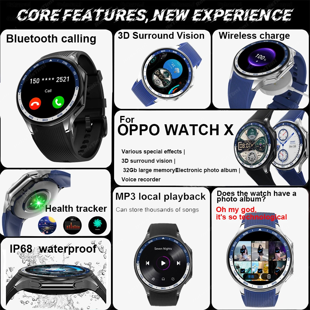 1.43 amoled relógio inteligent - 3D Printing Watch avaliação e preço