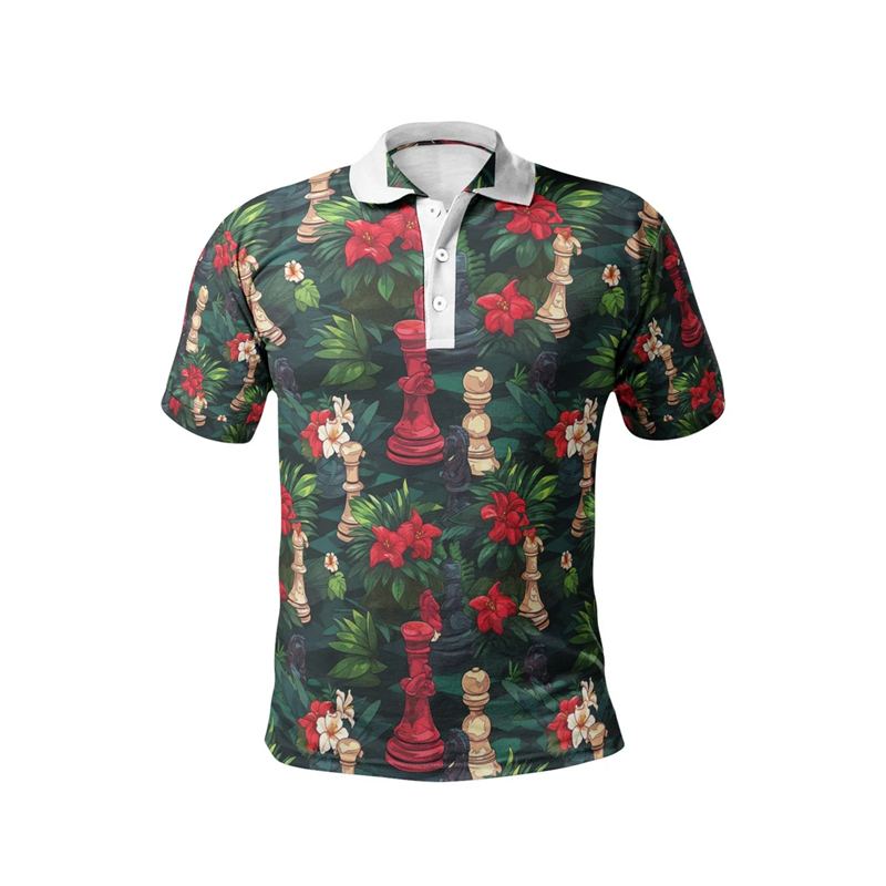 Chess King 3D Print Polo Shirt - 3D Printing Chess avaliação e preço
