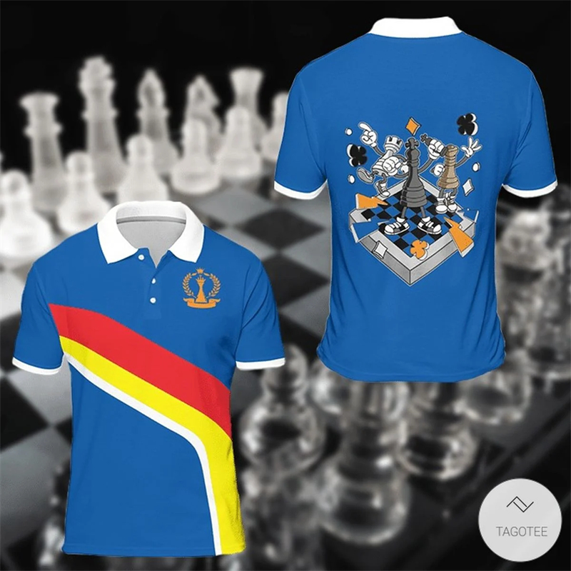 Chess King 3D Print Polo Shirt - 3D Printing Chess avaliação e preço