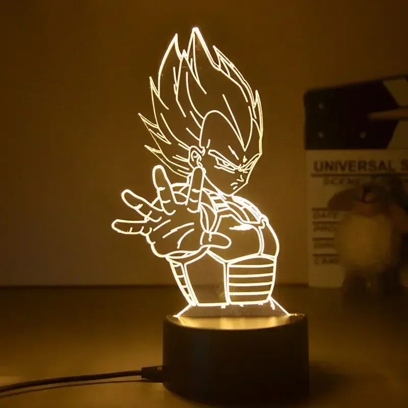 Dragon Ball Z Super Saiyan Veg - 3D Printing Lamp avaliação e preço