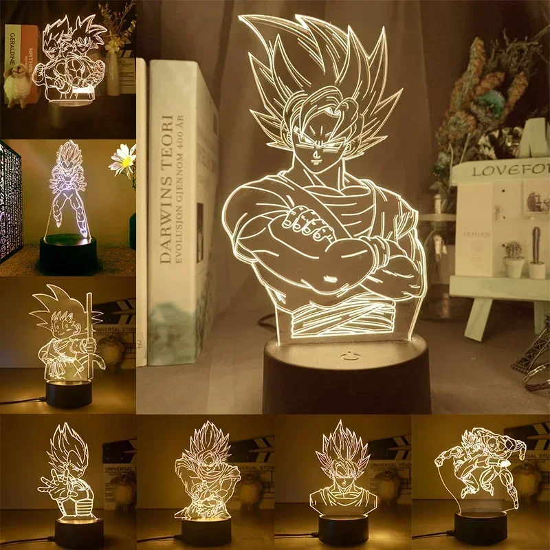 Dragon Ball Z Super Saiyan Veg - 3D Printing Lamp avaliação e preço