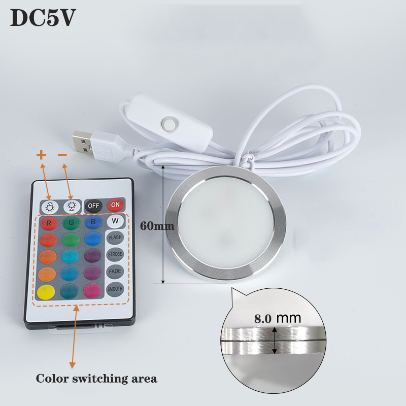 Luzes LED RGB USB 5V Regulávei - 3D Printing Lamp avaliação e preço