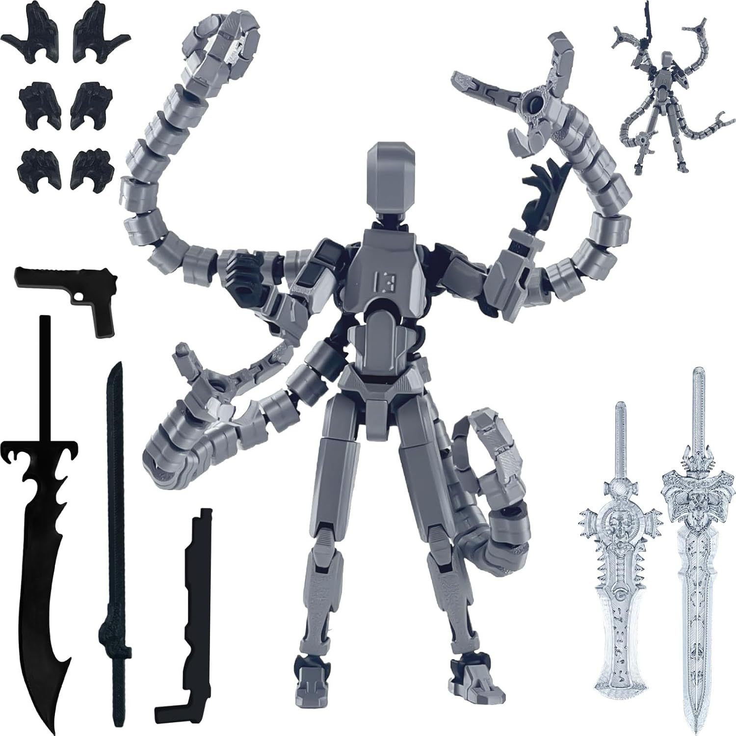 Figura de Ação T13 Montada, Im - 3D Printing Titanium avaliação e preço