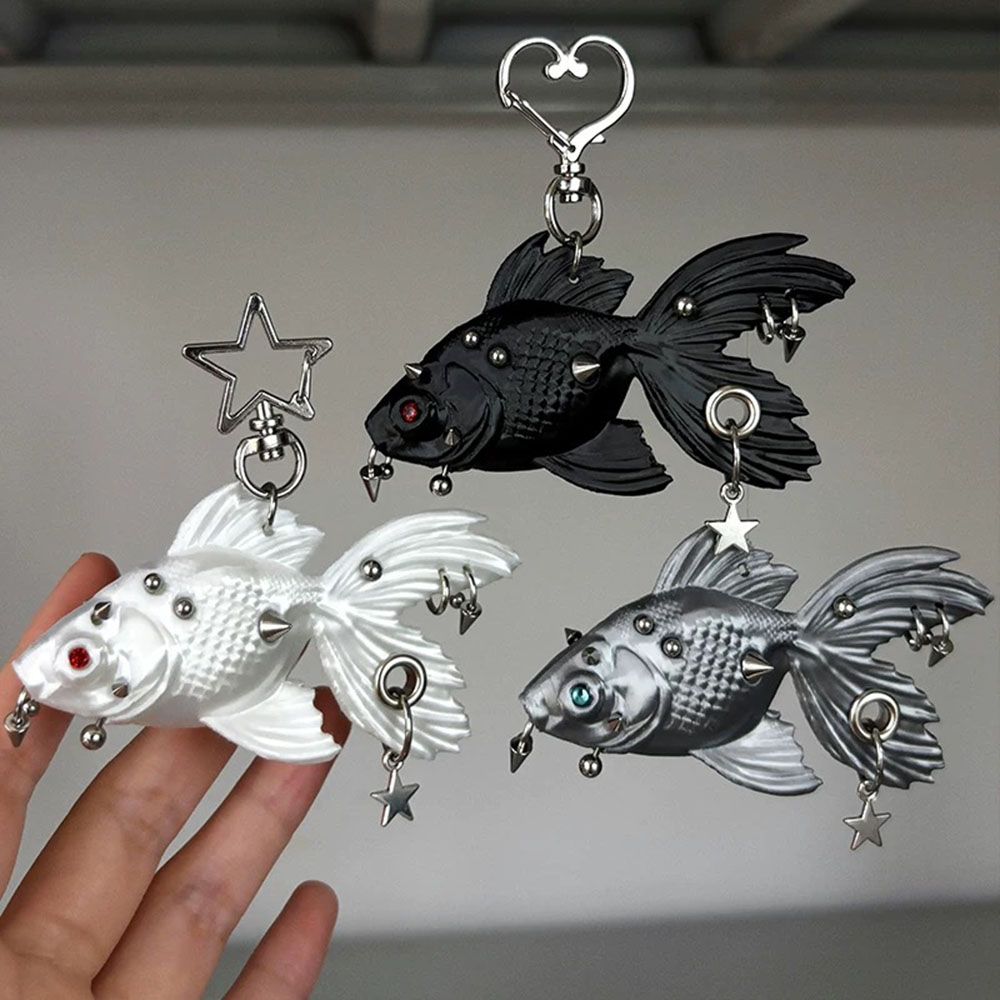 Novo Pingente Gótico Punk Peix - 3D Printing Titanium avaliação e preço