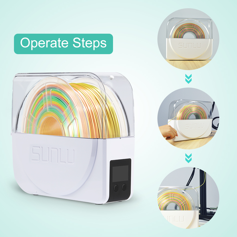 Sunlu secador de filamento s1  - 3D Printing Fff avaliação e preço