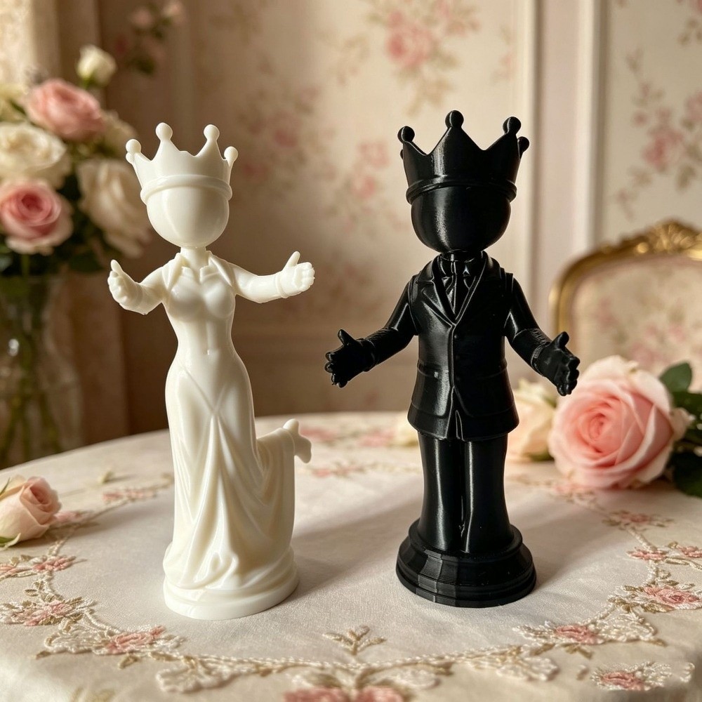 Estátua de Casal 3D Impressa,  - 3D Printing Chess avaliação e preço