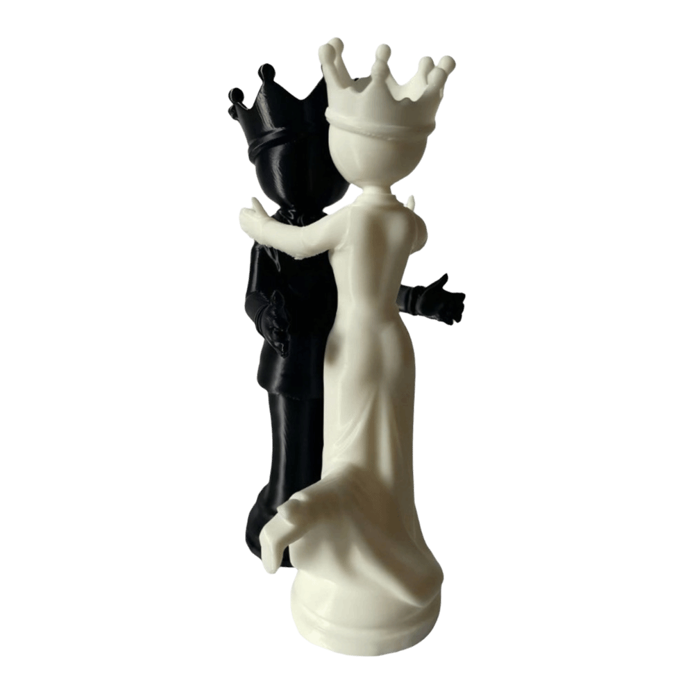 Estátua de Casal 3D Impressa,  - 3D Printing Chess avaliação e preço